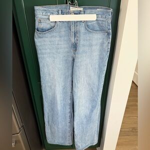 Denim Forum high rise Farrah wide leg jeans